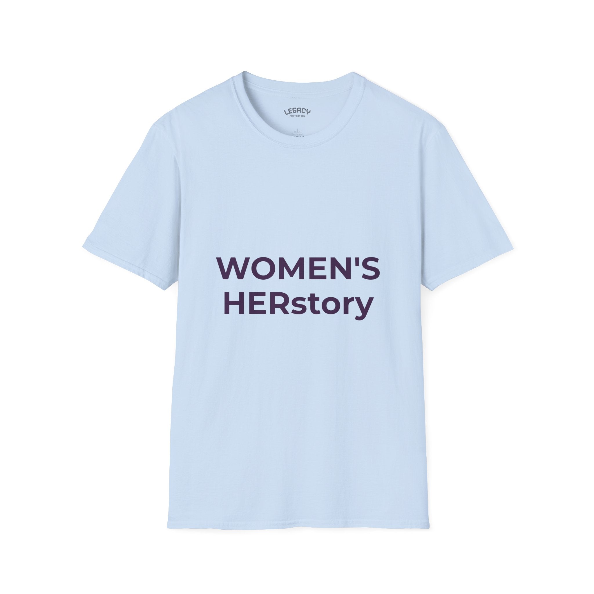 Women T-Shirt | Feminist Typography Tee Her Story "Give Her Flowers" Edition