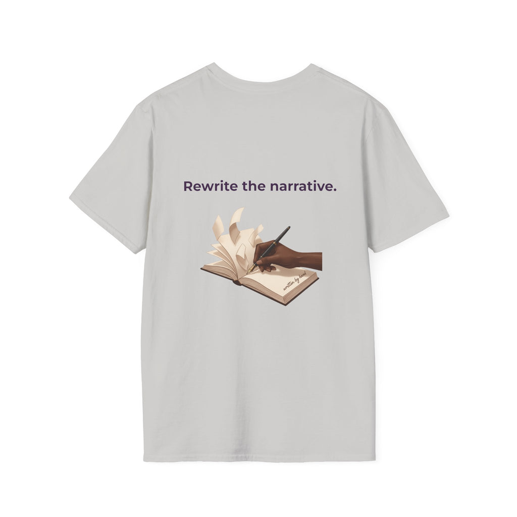 Women T-Shirt | Feminist Typography Tee Her Story "Give Her Flowers" Edition
