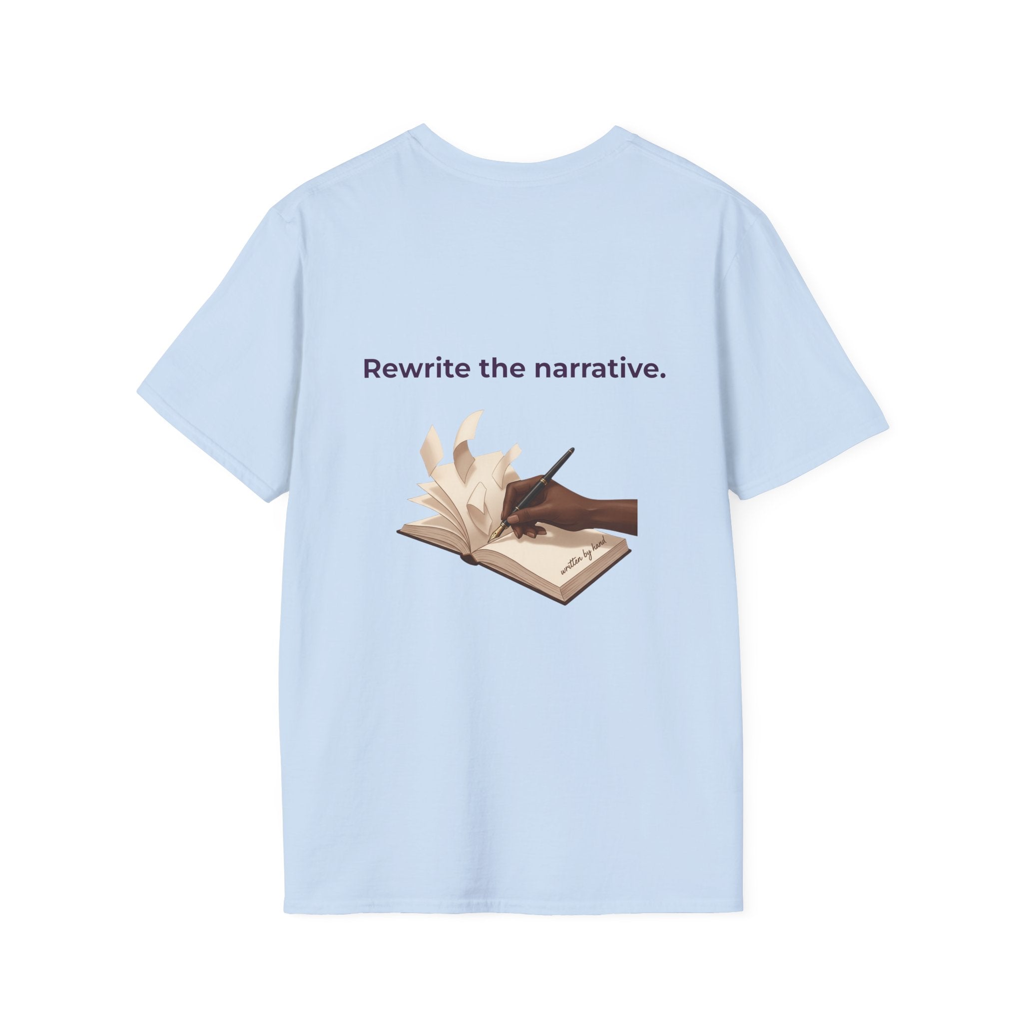 Women T-Shirt | Feminist Typography Tee Her Story "Give Her Flowers" Edition