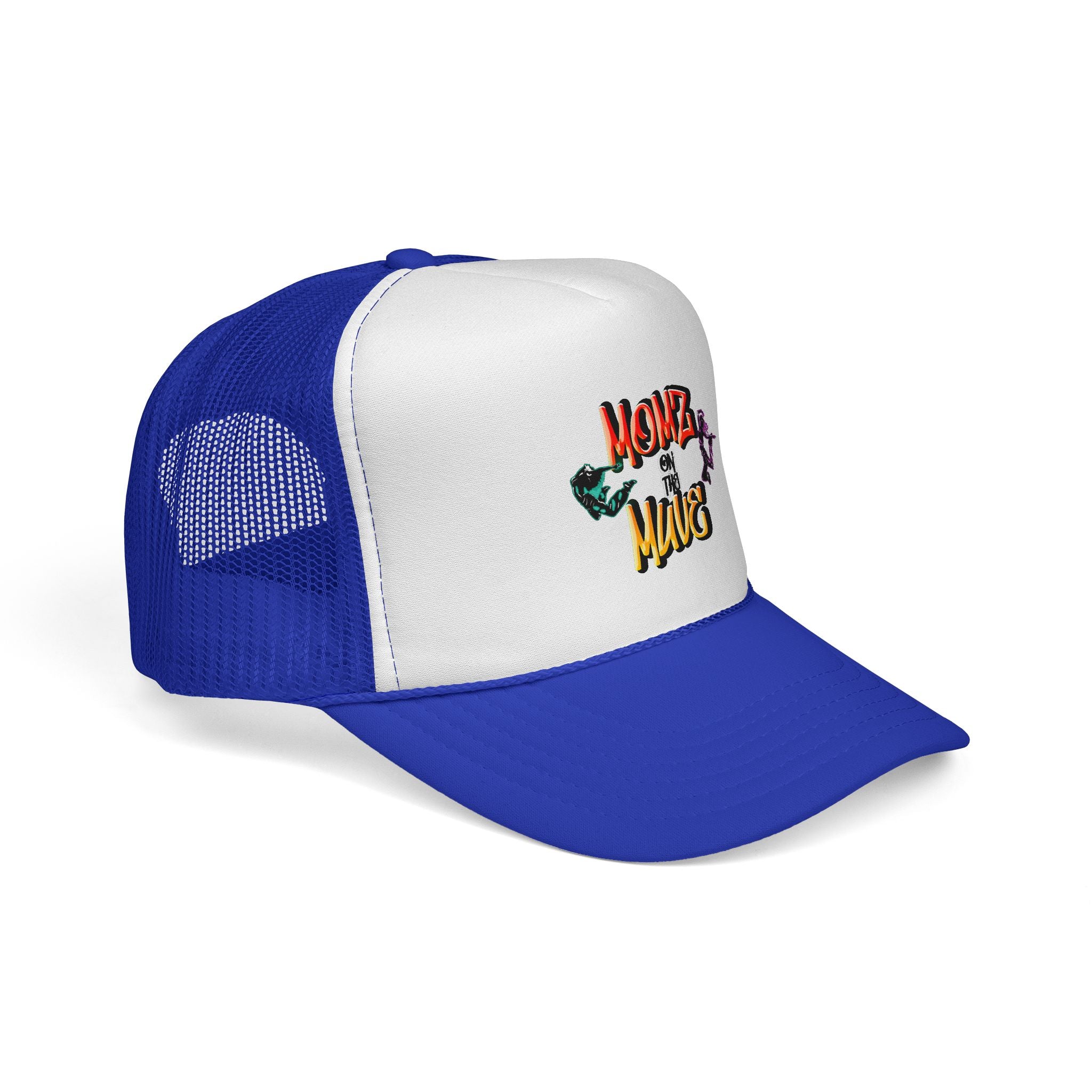 Momz on the Muve Trucker Cap — Retro Skate Mom Mesh Hat