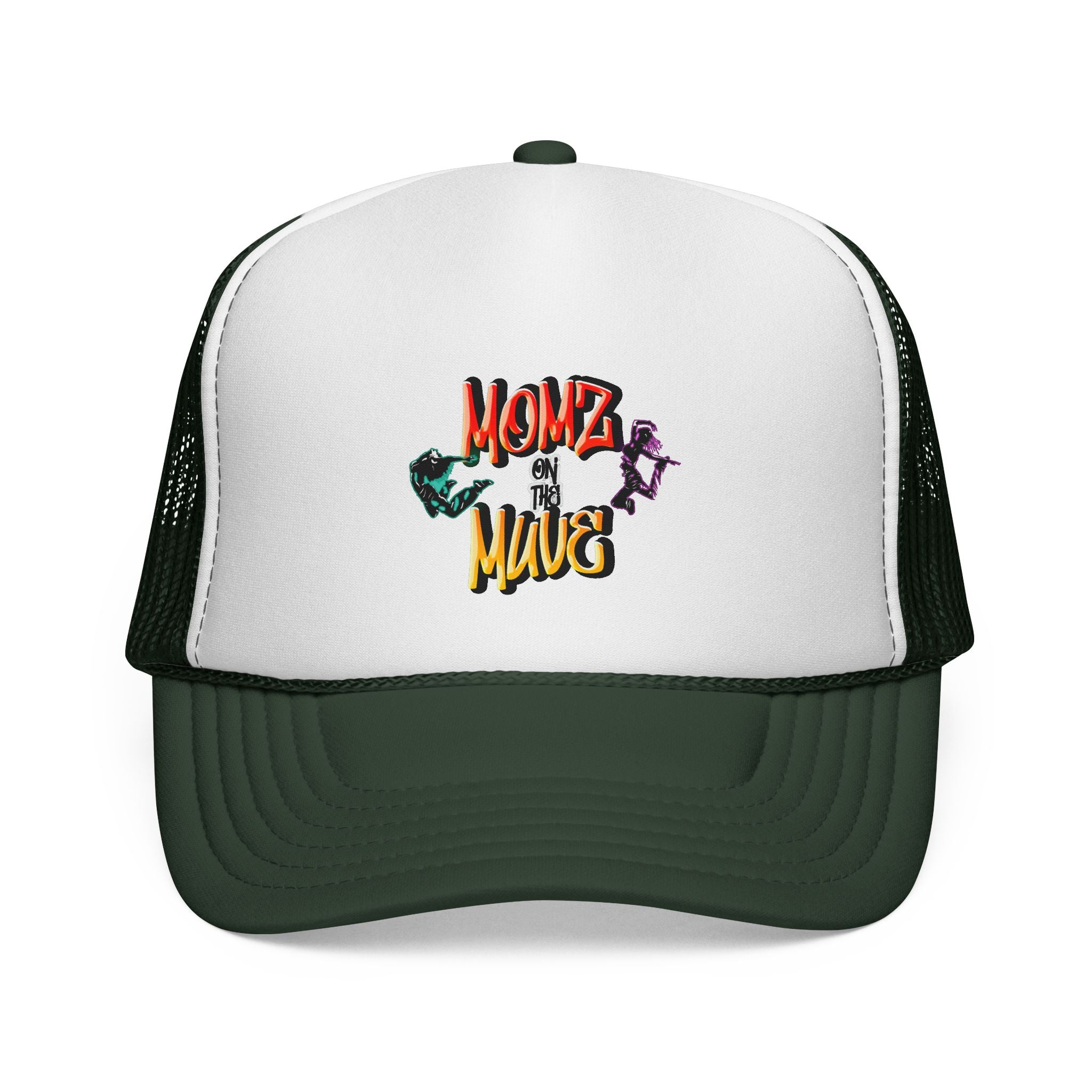 Momz on the Muve Trucker Cap — Retro Skate Mom Mesh Hat