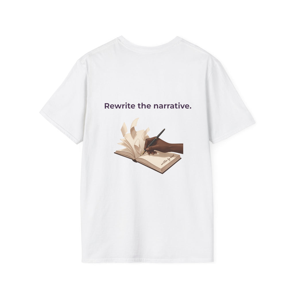 Women T-Shirt | Feminist Typography Tee Her Story "Give Her Flowers" Edition