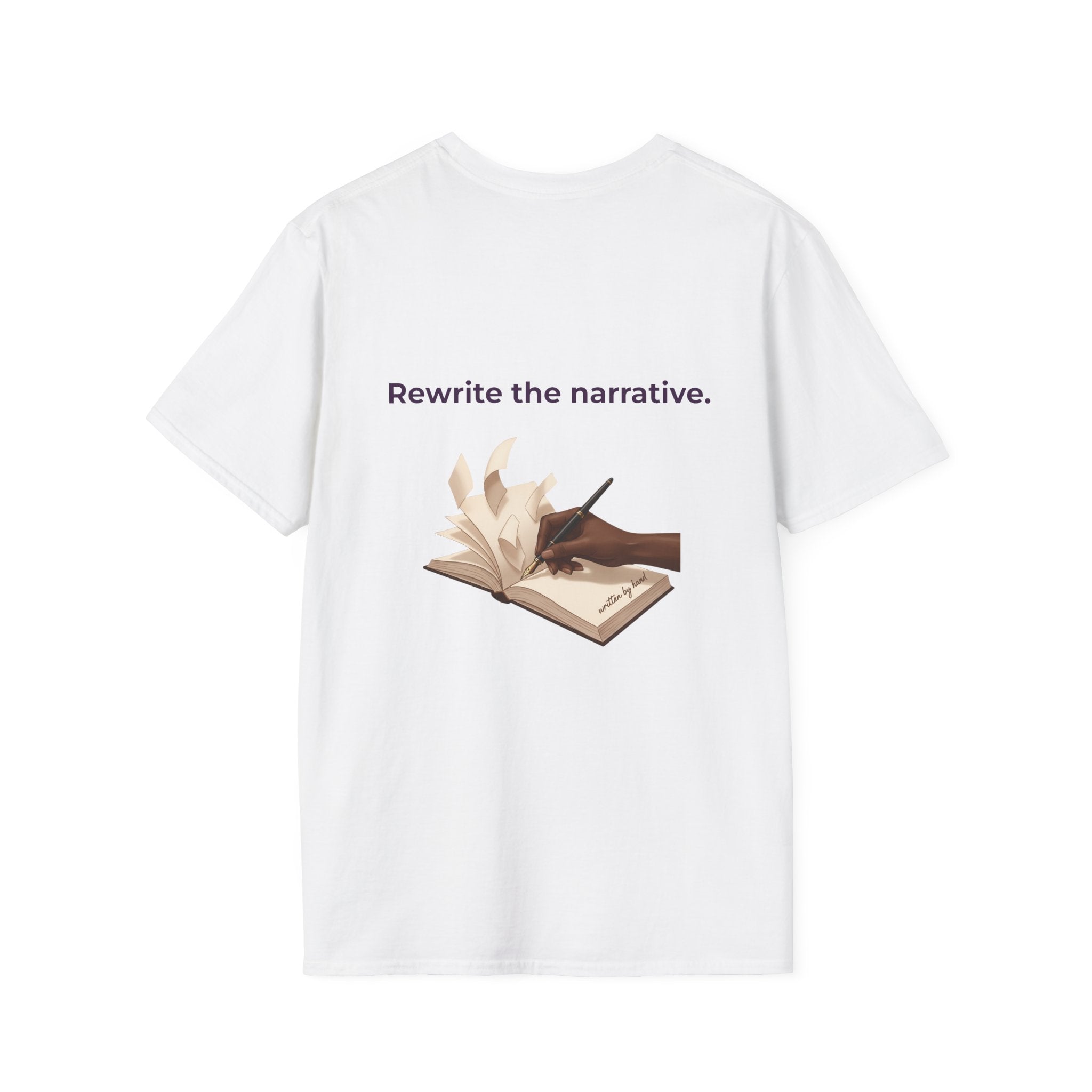 Women T-Shirt | Feminist Typography Tee Her Story "Give Her Flowers" Edition