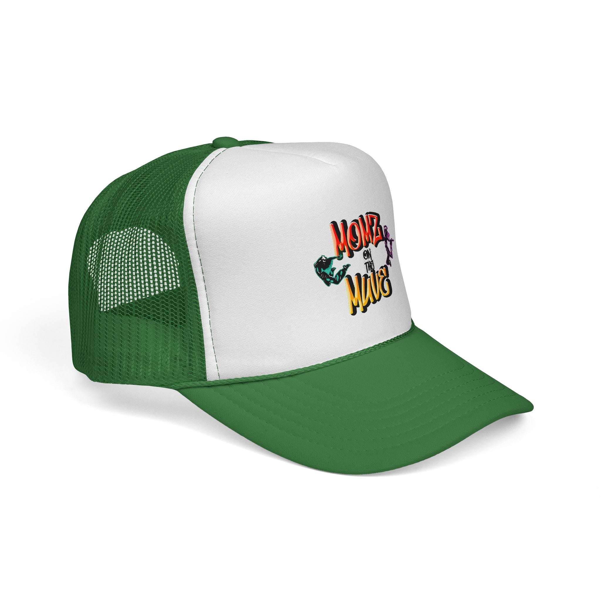 Momz on the Muve Trucker Cap — Retro Skate Mom Mesh Hat