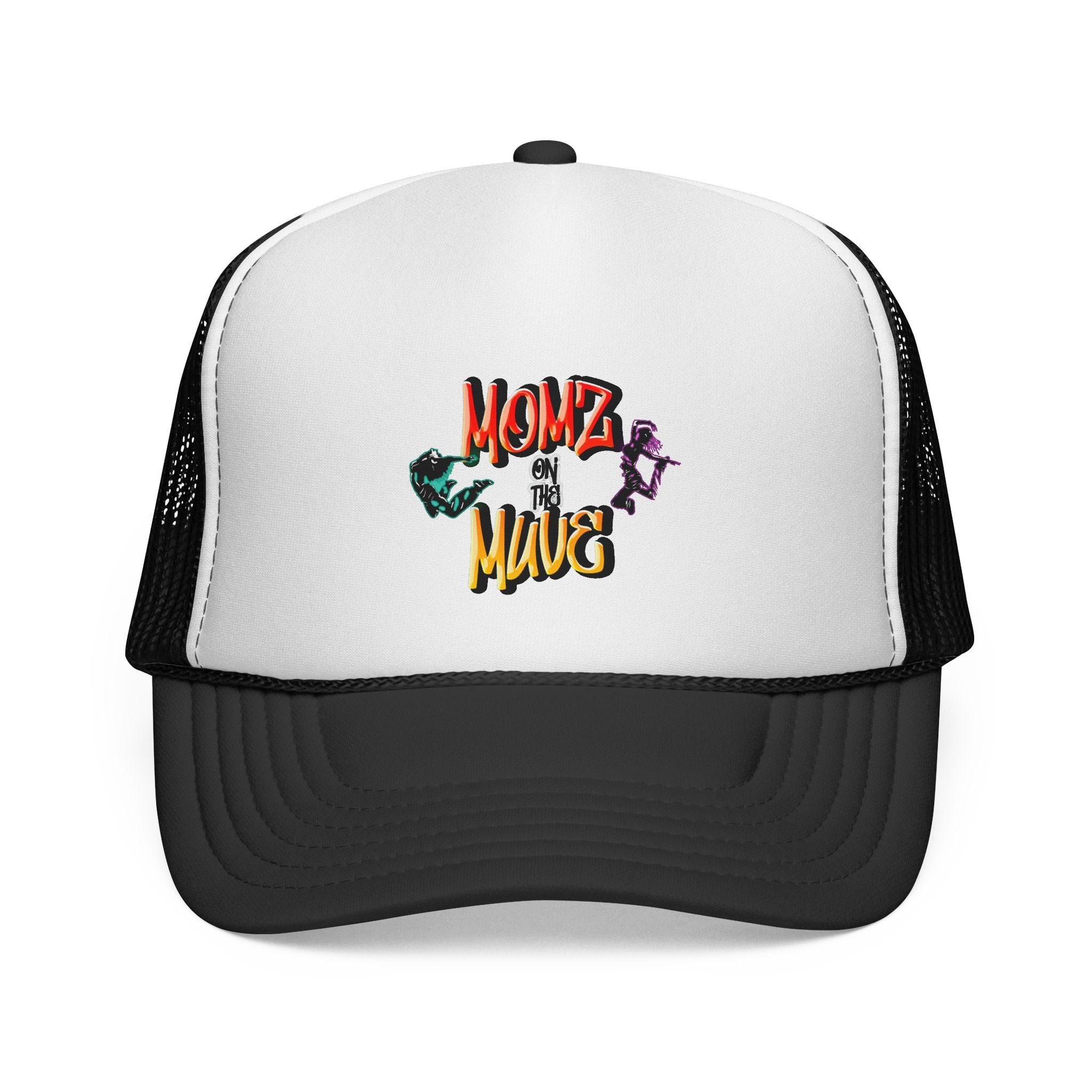 Momz on the Muve Trucker Cap — Retro Skate Mom Mesh Hat