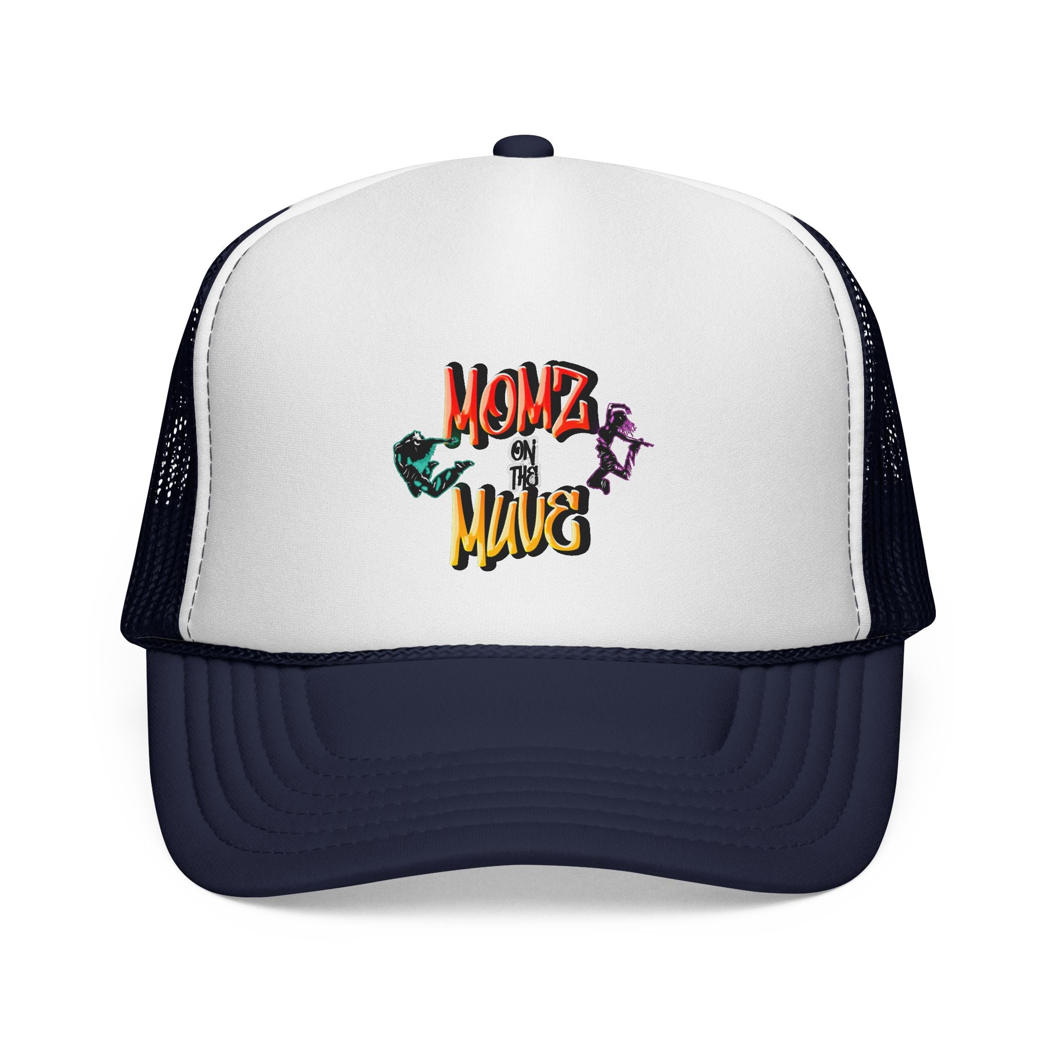 Momz on the Muve Trucker Cap — Retro Skate Mom Mesh Hat