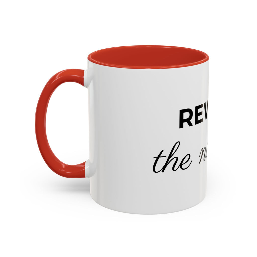 Rewrite the Narrative Coffee Mug – 11/15oz Accent Black-Trim Mug