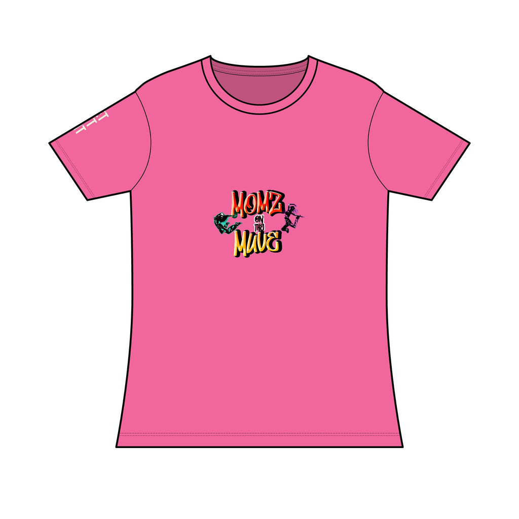 Momz on the Muve Women’s Tee — Colorful 'Home & Mama' Graphic