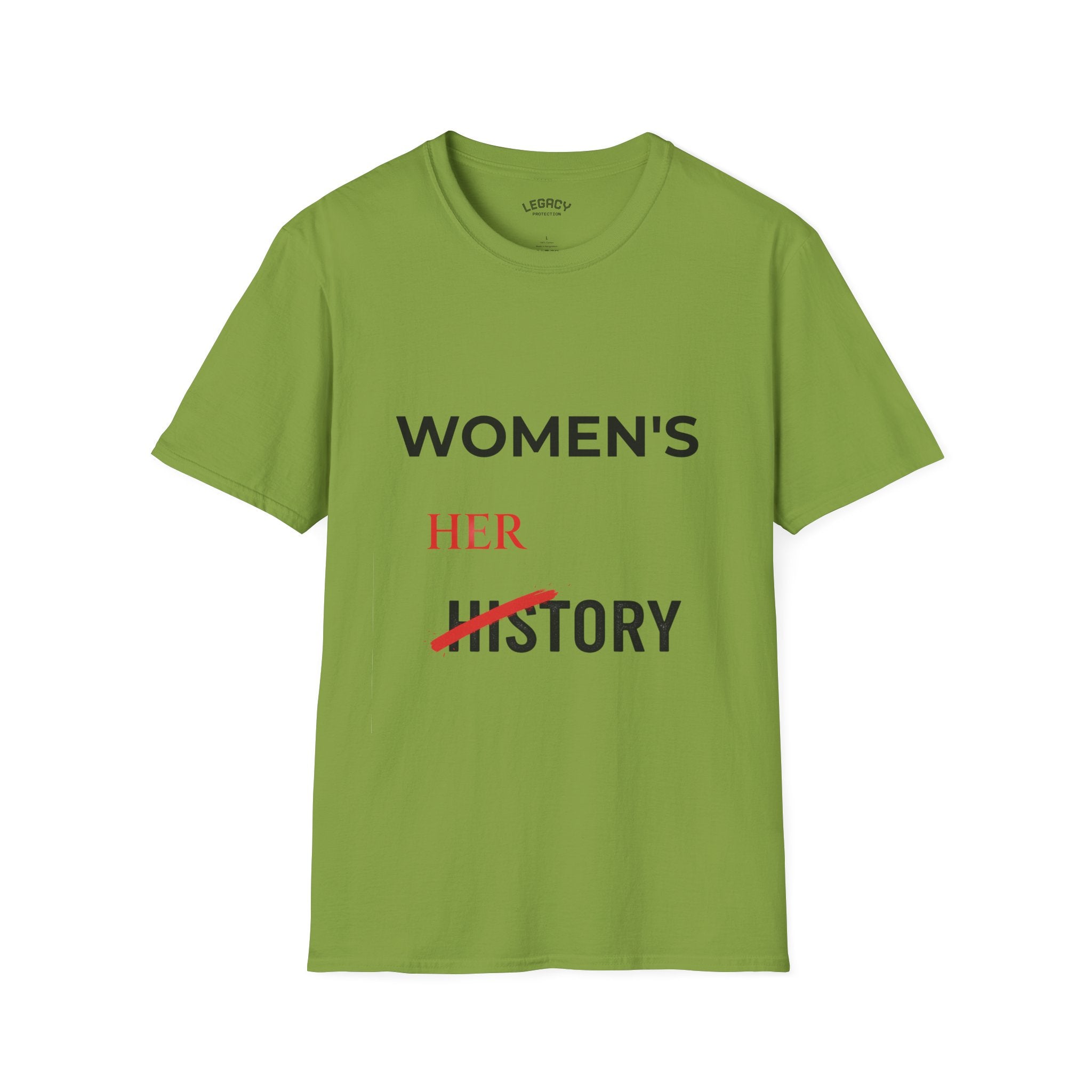 Happy Women's Herstory Month T-Shirt | Feminist Typography Tee, March and Year-Round Celebration "Give Her Flowers" Edition