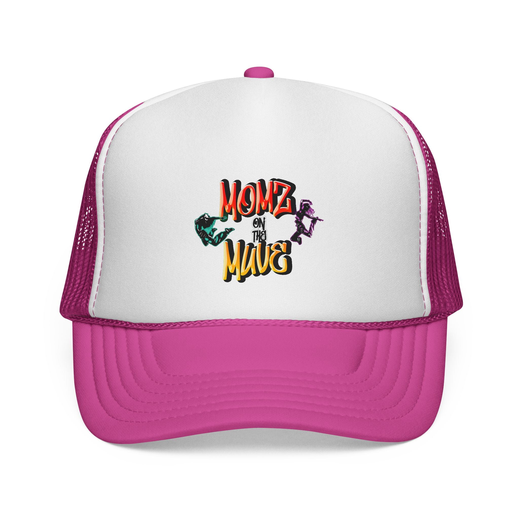 Momz on the Muve Trucker Cap — Retro Skate Mom Mesh Hat