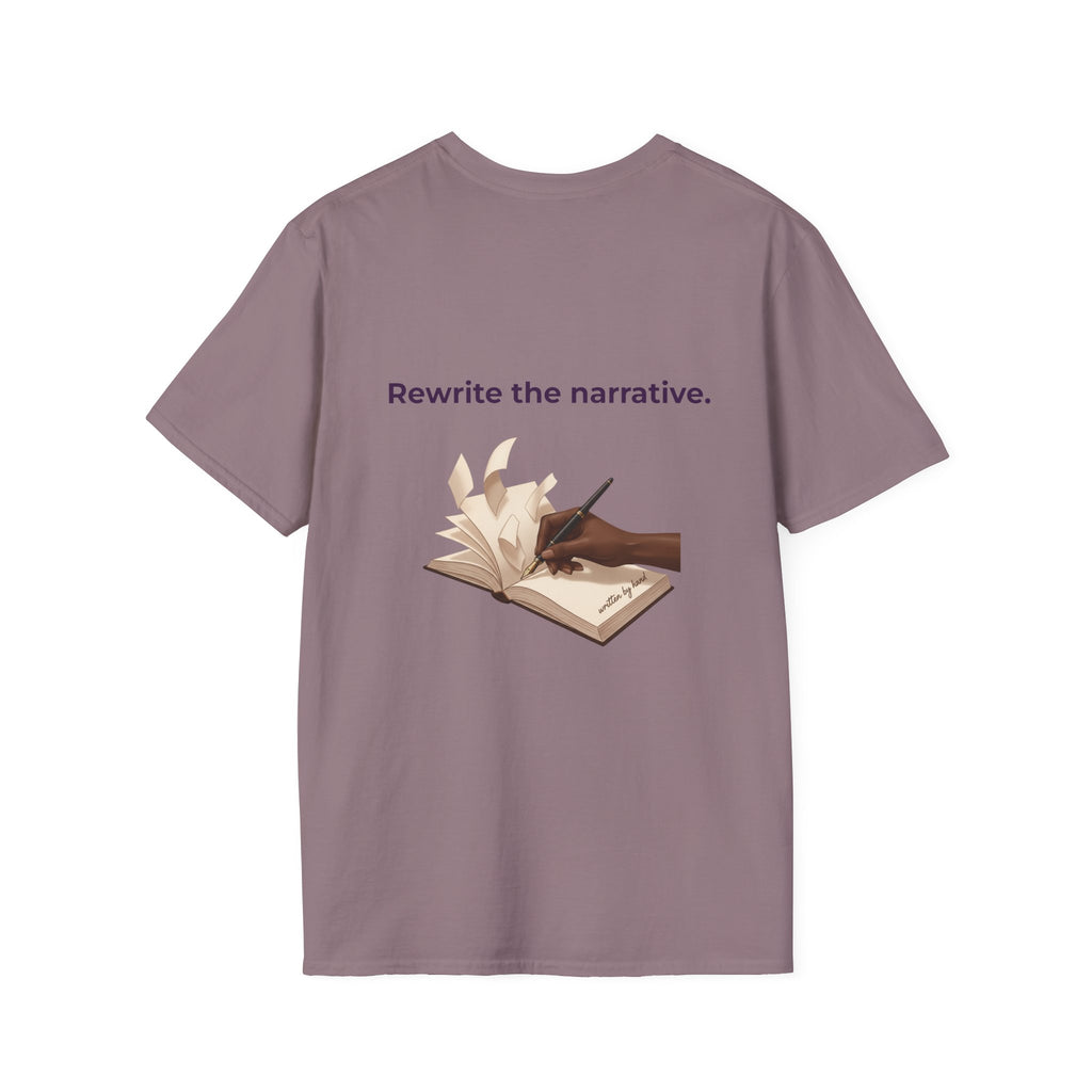 Women T-Shirt | Feminist Typography Tee Her Story "Give Her Flowers" Edition