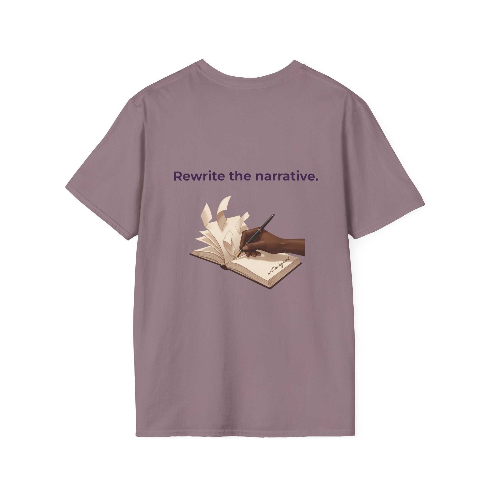 Women T-Shirt | Feminist Typography Tee Her Story "Give Her Flowers" Edition