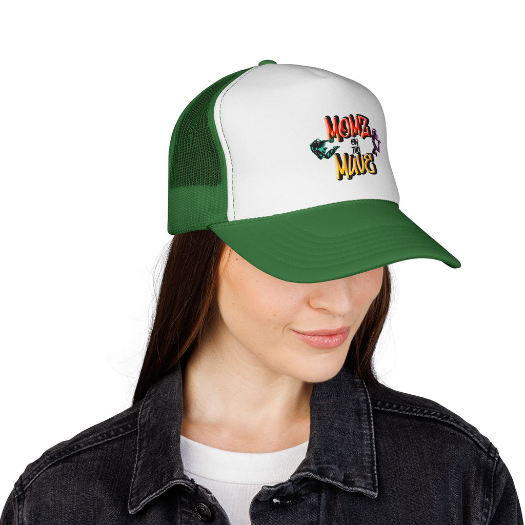 Momz on the Muve Trucker Cap — Retro Skate Mom Mesh Hat