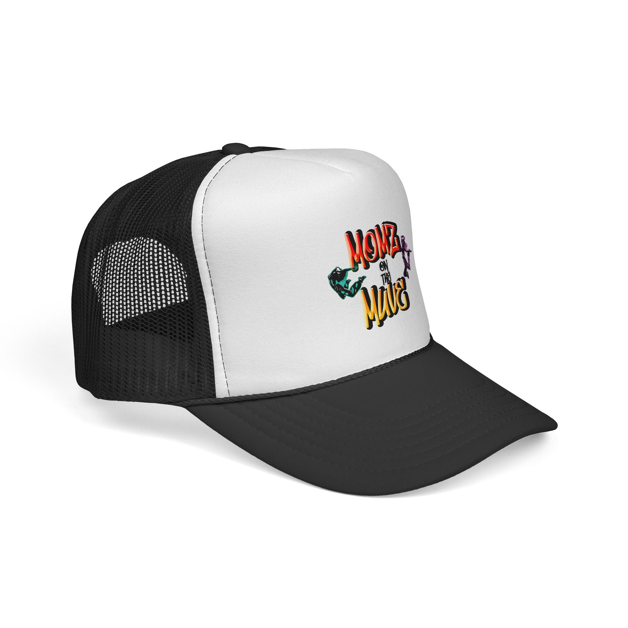 Momz on the Muve Trucker Cap — Retro Skate Mom Mesh Hat