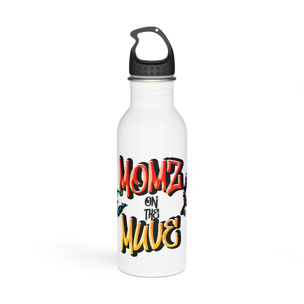Momz On The Move Stainless Steel Water Bottle – Motivational Travel Bottle
