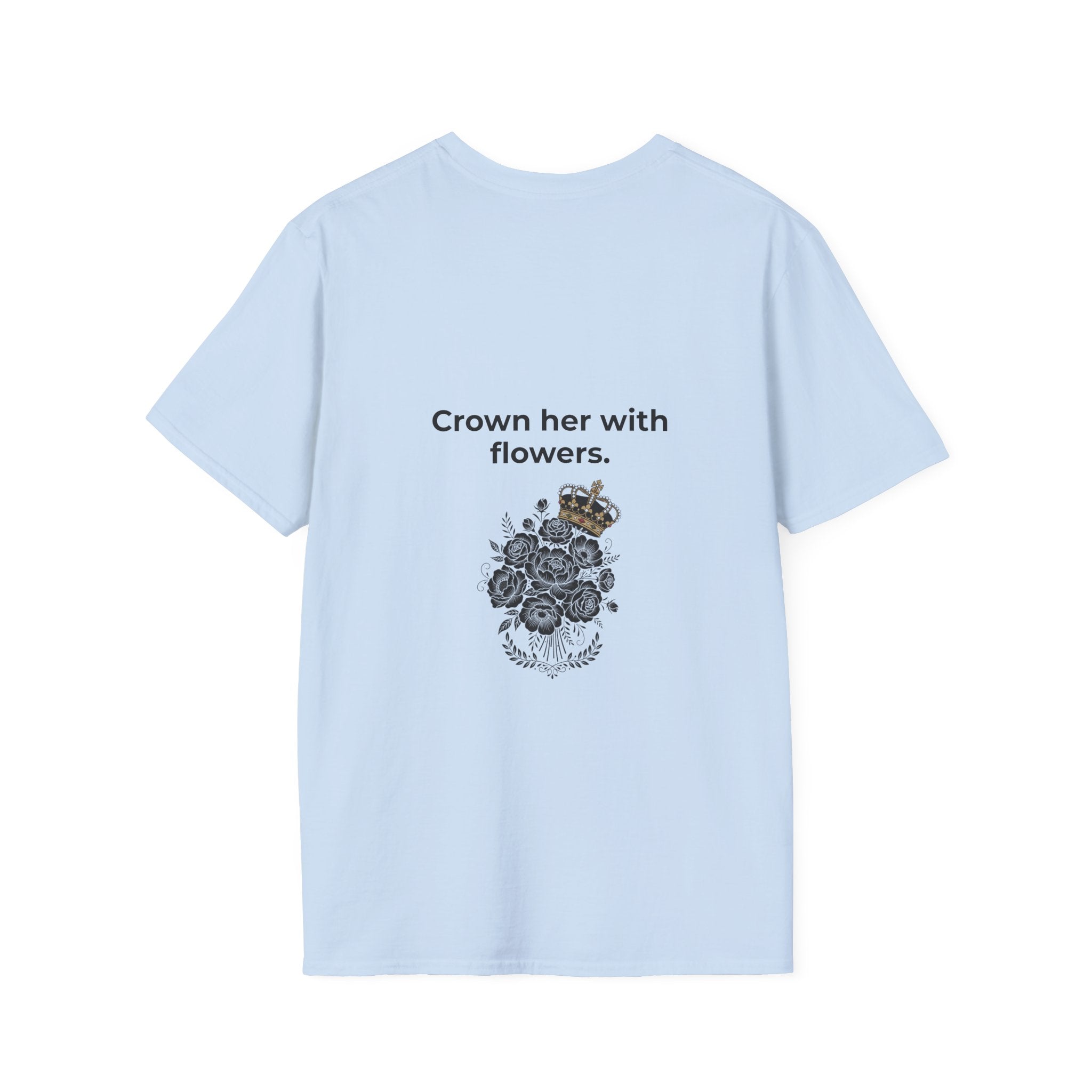 Happy Women's Herstory Month T-Shirt | Feminist Typography Tee, March and Year-Round Celebration "Give Her Flowers" Edition