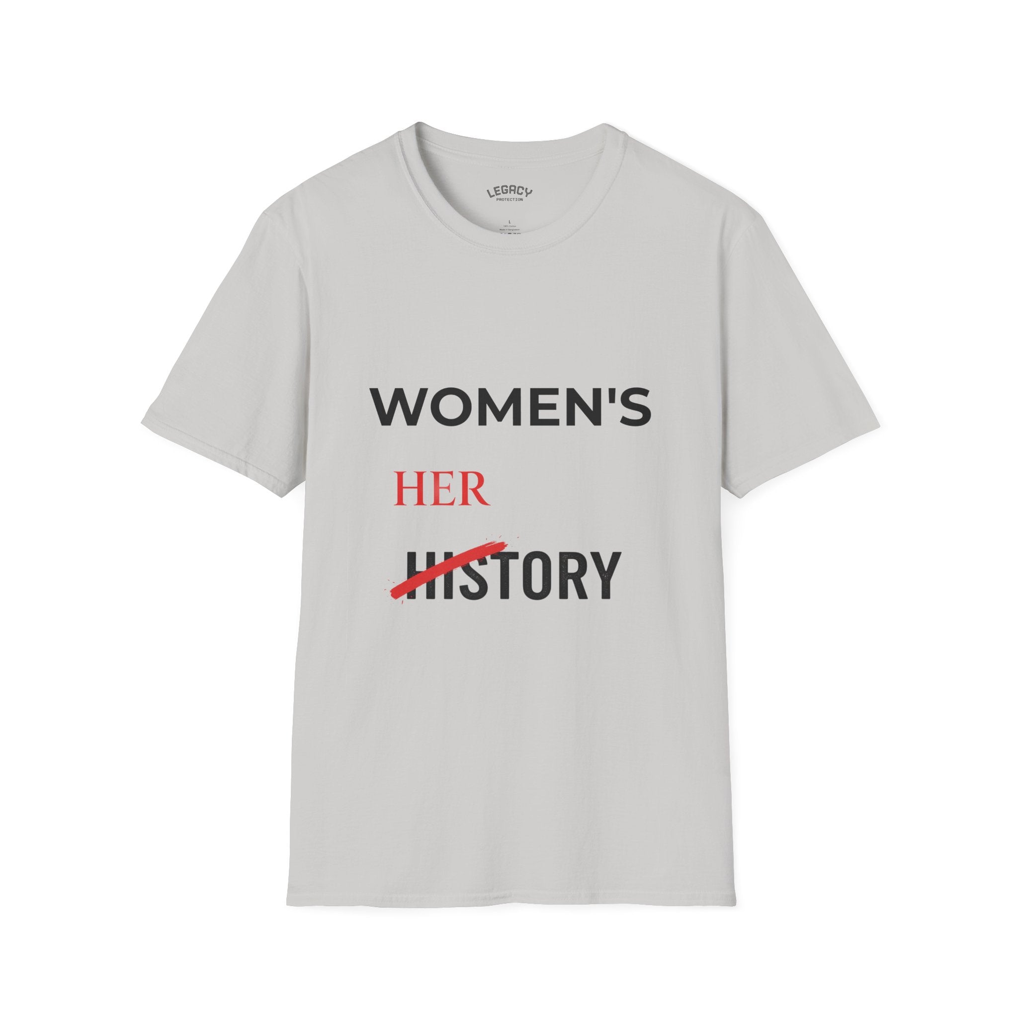 Happy Women's Herstory Month T-Shirt | Feminist Typography Tee, March and Year-Round Celebration "Give Her Flowers" Edition