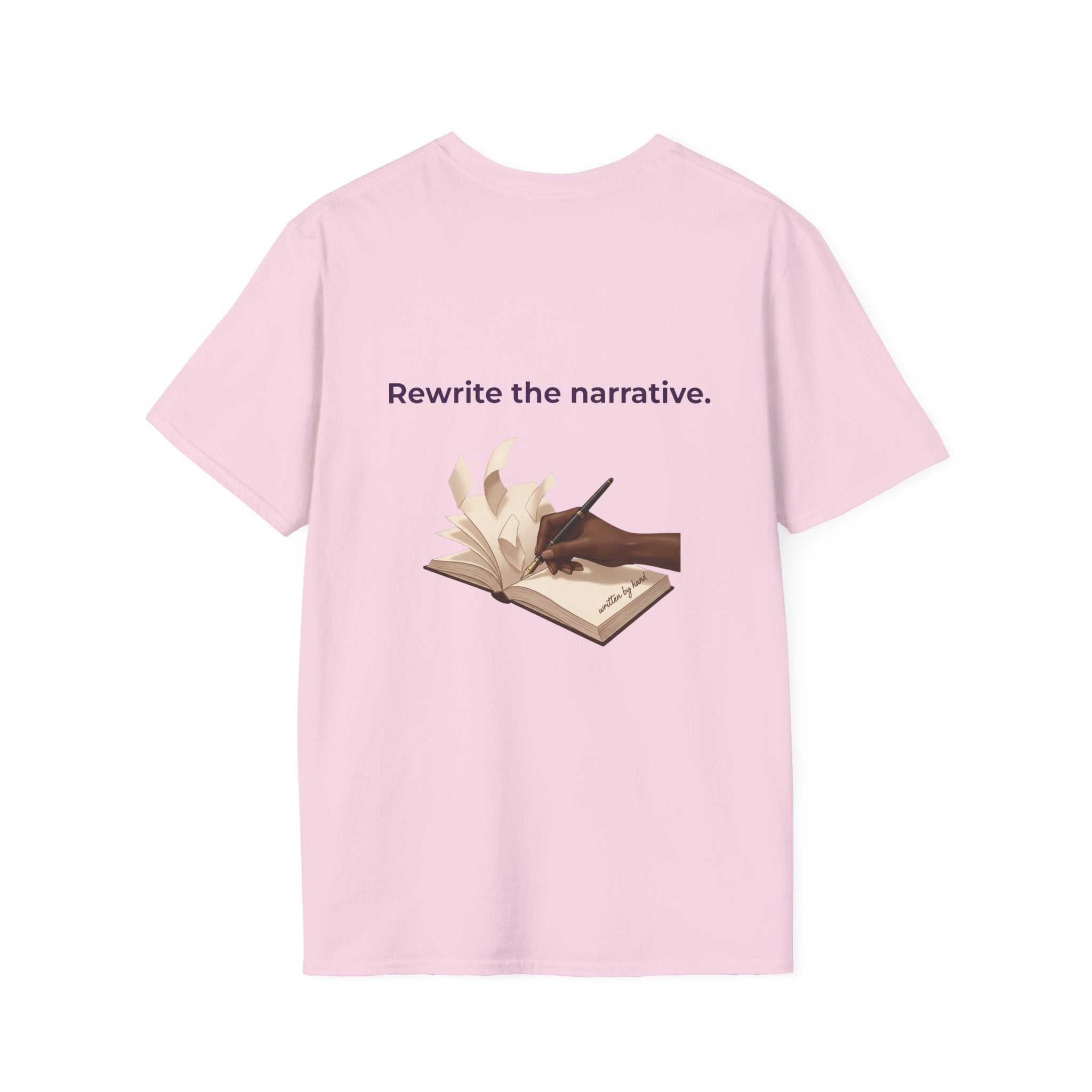 Women T-Shirt | Feminist Typography Tee Her Story "Give Her Flowers" Edition
