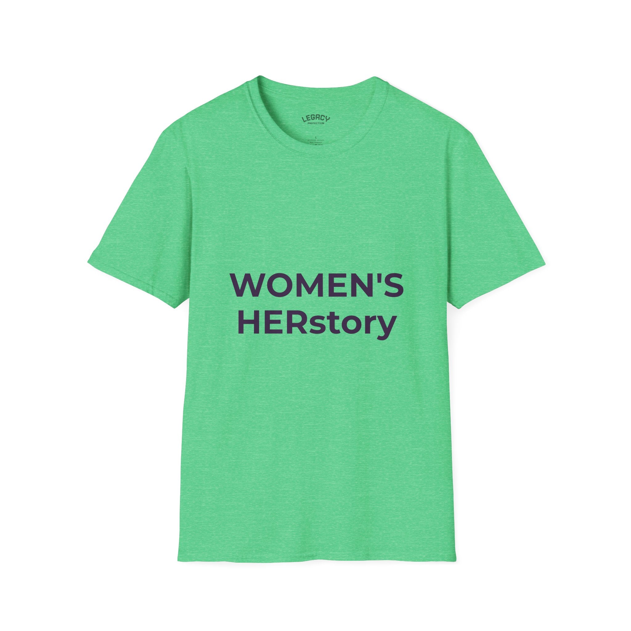Women T-Shirt | Feminist Typography Tee Her Story "Give Her Flowers" Edition