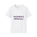 Women T-Shirt | Feminist Typography Tee Her Story "Give Her Flowers" Edition