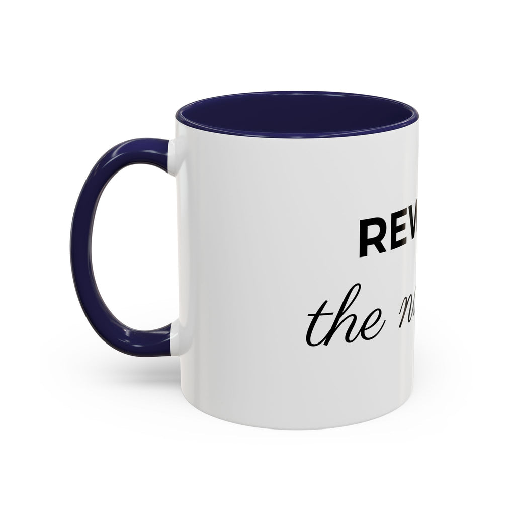 Rewrite the Narrative Coffee Mug – 11/15oz Accent Black-Trim Mug