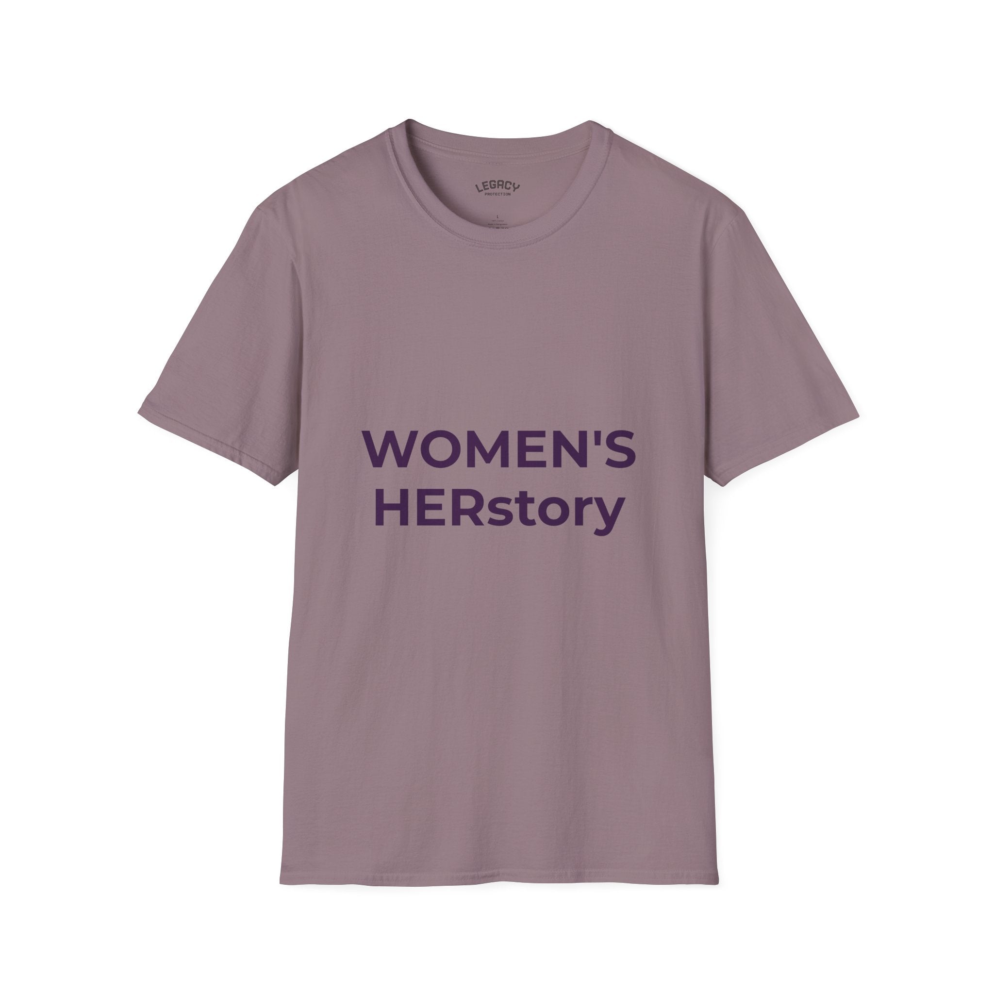 Women T-Shirt | Feminist Typography Tee Her Story "Give Her Flowers" Edition