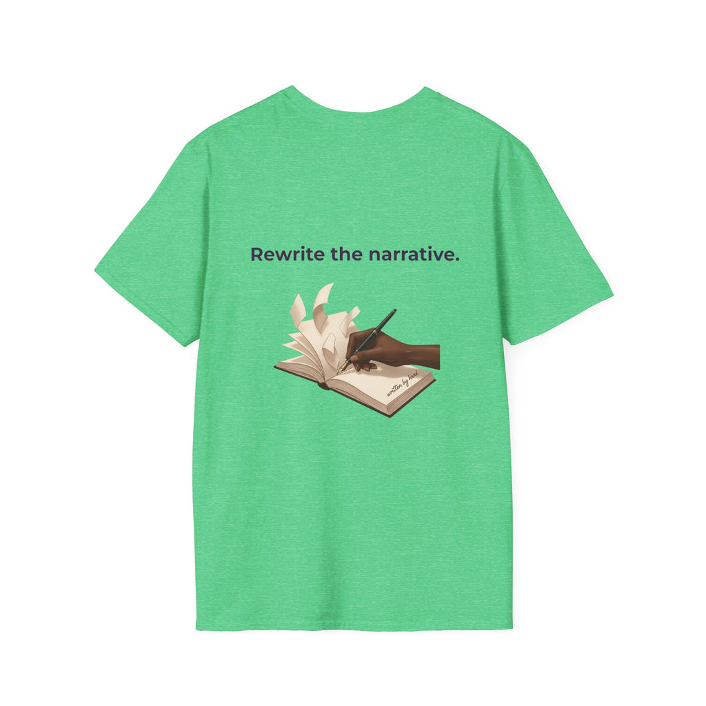 Women T-Shirt | Feminist Typography Tee Her Story "Give Her Flowers" Edition