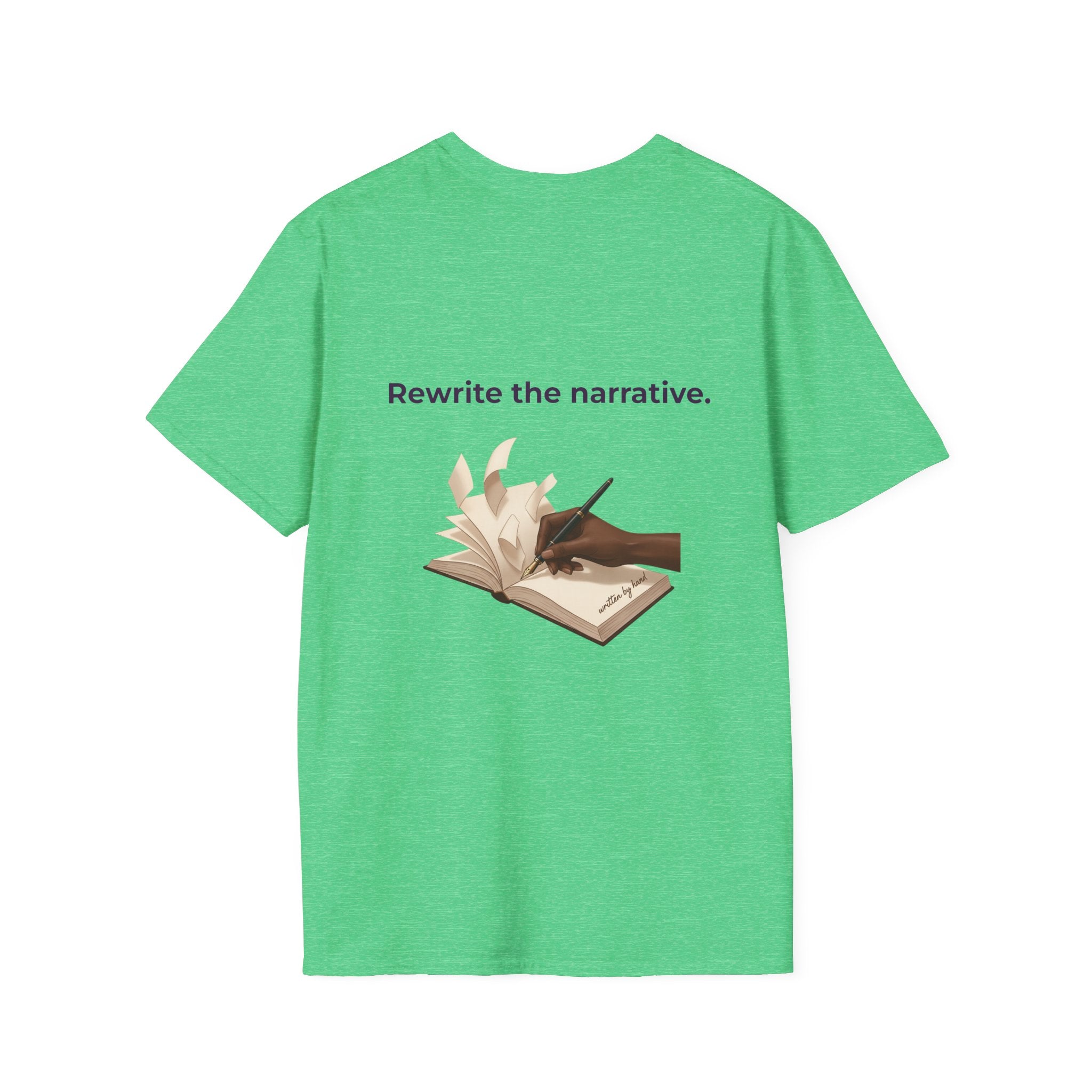 Women T-Shirt | Feminist Typography Tee Her Story "Give Her Flowers" Edition
