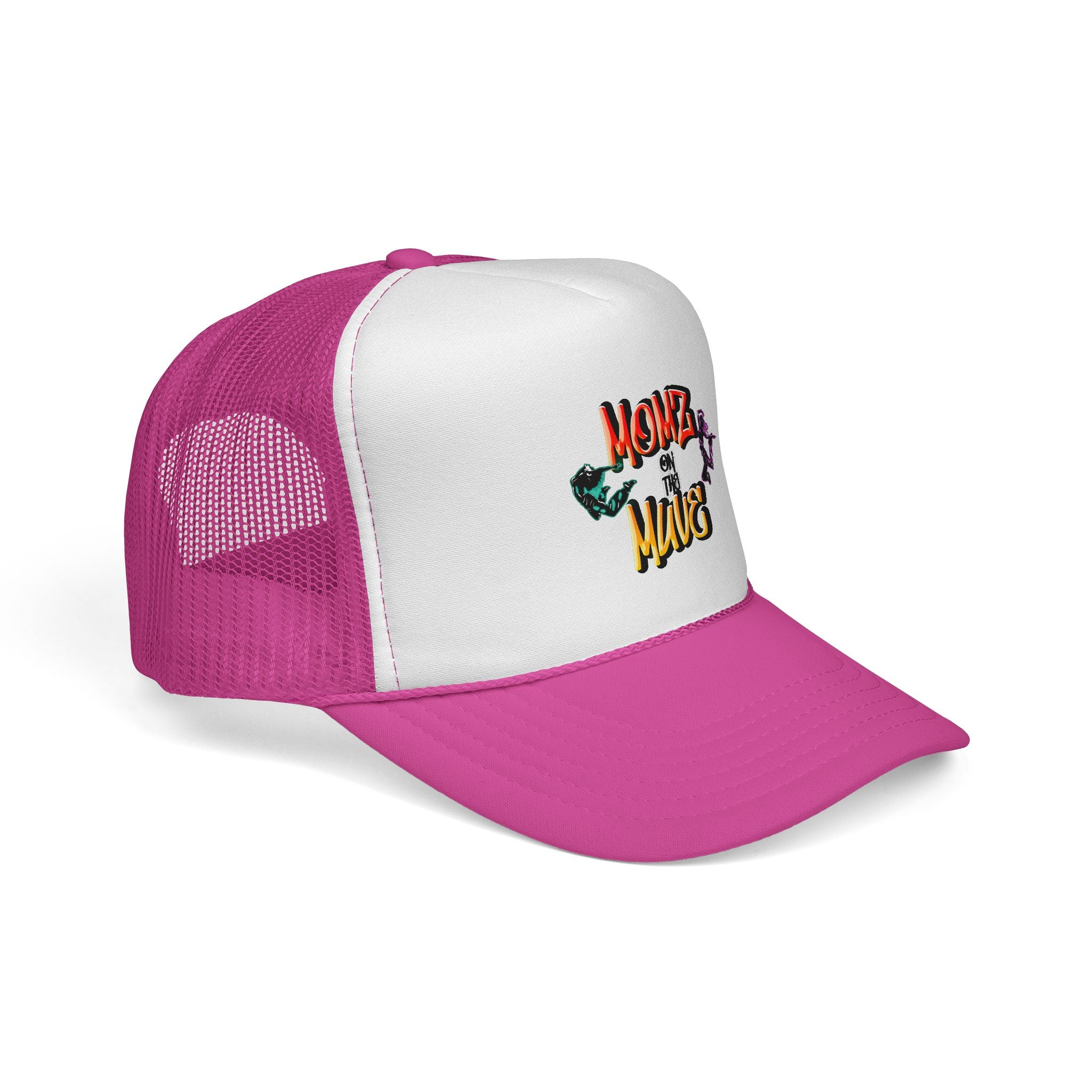 Momz on the Muve Trucker Cap — Retro Skate Mom Mesh Hat