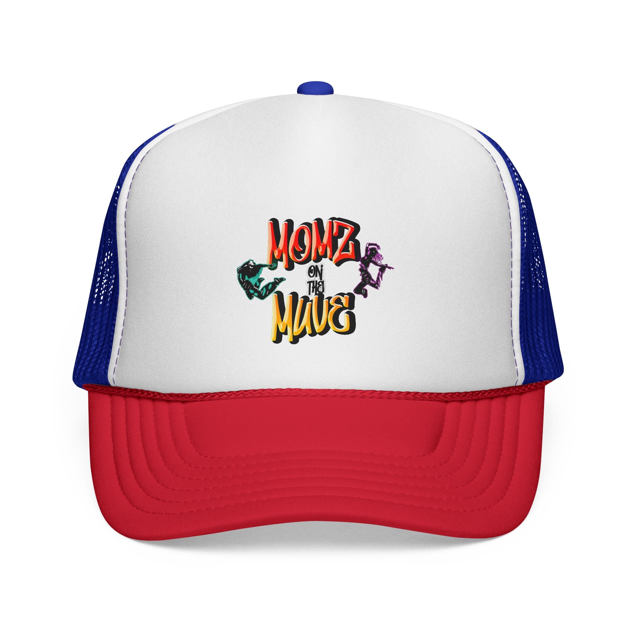 Momz on the Muve Trucker Cap — Retro Skate Mom Mesh Hat
