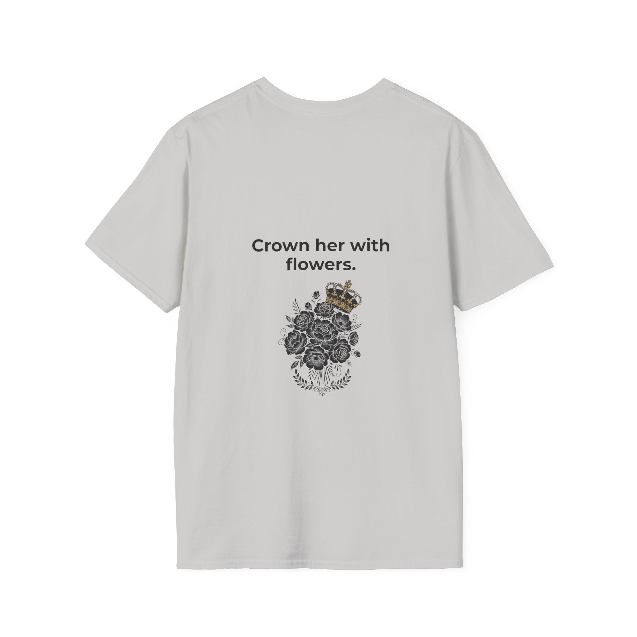 Happy Women's Herstory Month T-Shirt | Feminist Typography Tee, March and Year-Round Celebration "Give Her Flowers" Edition
