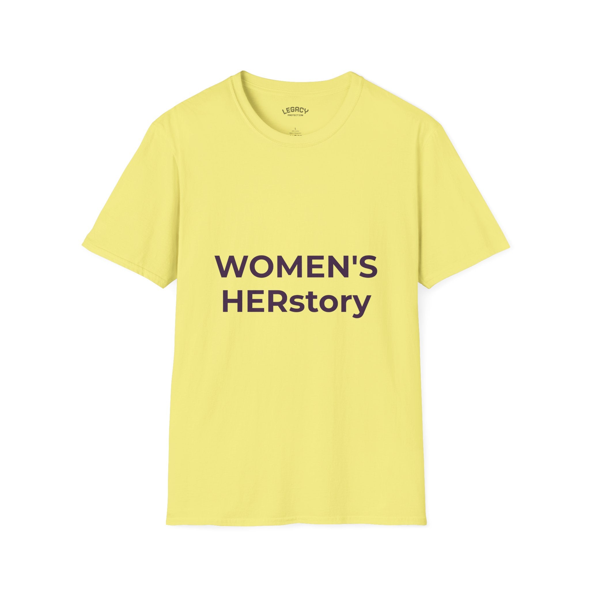 Women T-Shirt | Feminist Typography Tee Her Story "Give Her Flowers" Edition
